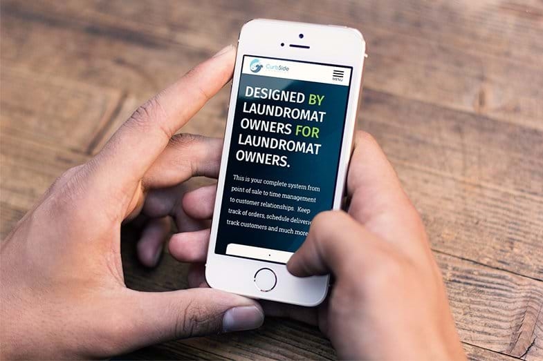 iPhone Curbside Laundries Wash-Dry-Fold Mobile Web Application redesign