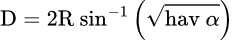 a mathematical equation